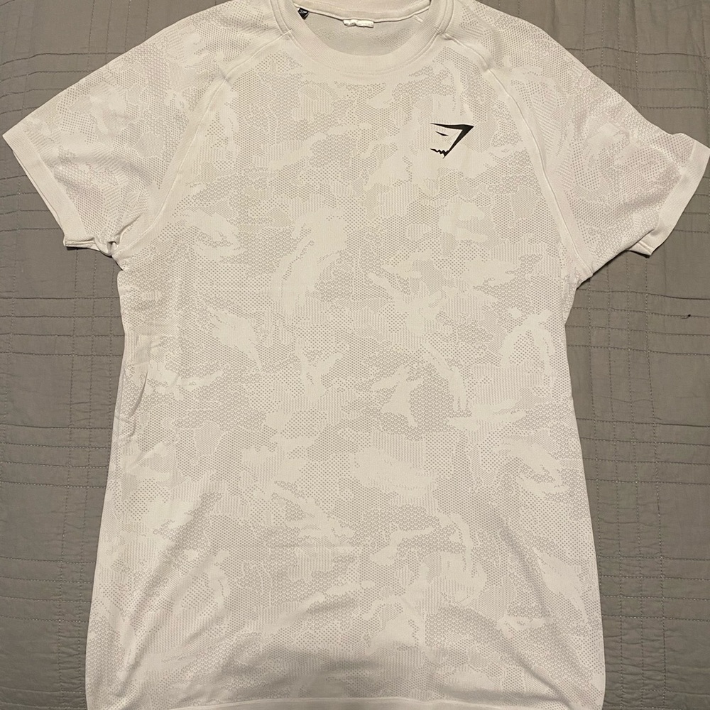 Gymshark white camo shirt